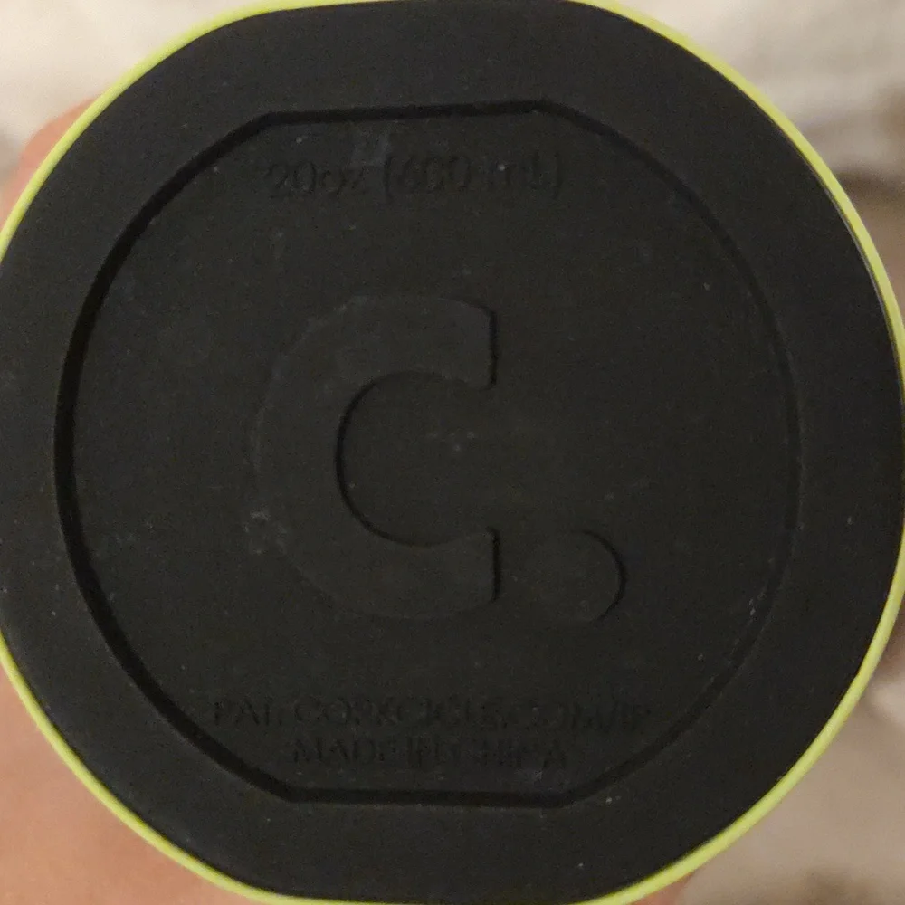 Corkcicle 20oz Sports Canteen Gradient Water Bottle - Black and  Lime Green - Picture 9 of 10